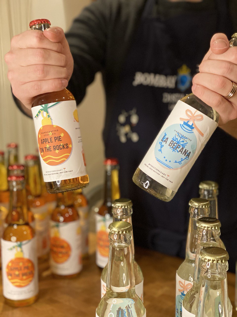 Hand-bottled cocktails