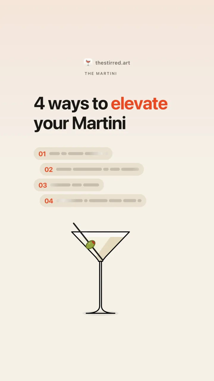 How to make a better Martini at home